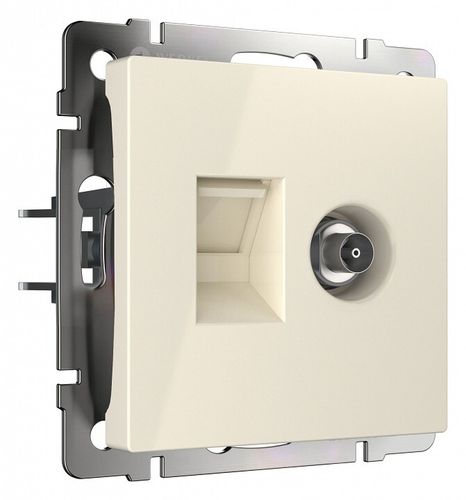 ТВ-розетка + Ethernet RJ-45 Werkel W1181303