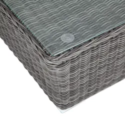 "Капучино" журнальный столик из искусственного ротанга, цвет графит