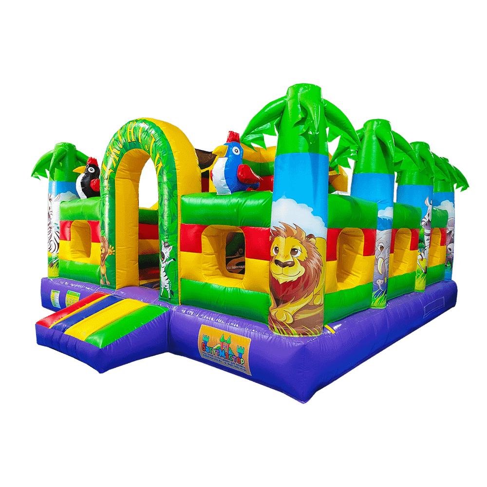 Коммерческий надувной батут "Сафари-джунгли 2 " 6*5*2,8 м