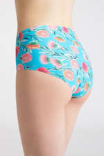 Трусы Spikes с высокой линией талии (Размер: S) (Цвет: голубой)