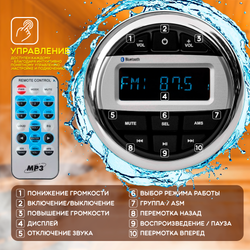 Комплект влагостойкой акустики для бани, сауны и хамама - AQUA Music СН525 3