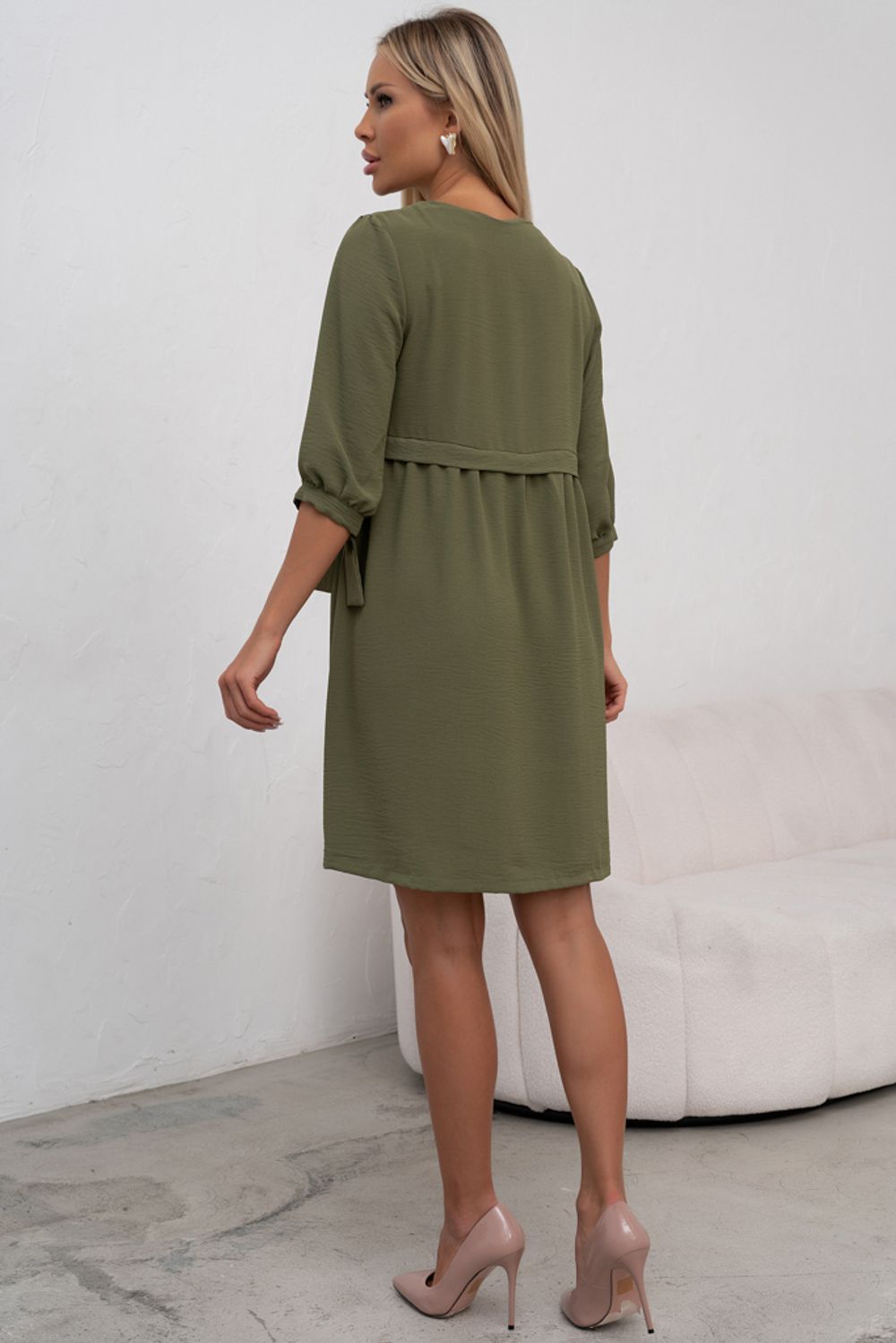 Платье Арчи (оливковый) Р11-1028 Nikol