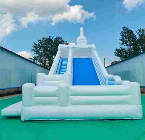 Коммерческий надувной батут-горка «Чистюля» 14*5*9 м