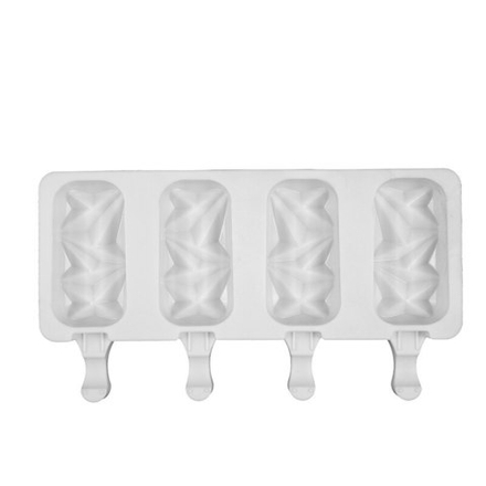 Силиконовая форма "Эскимо грани" 4шт