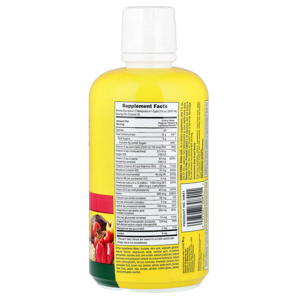 NaturesPlus, Source of Life®, жидкая добавка для беременных, тропические фрукты, 887,10 мл (30 жидк. унций)