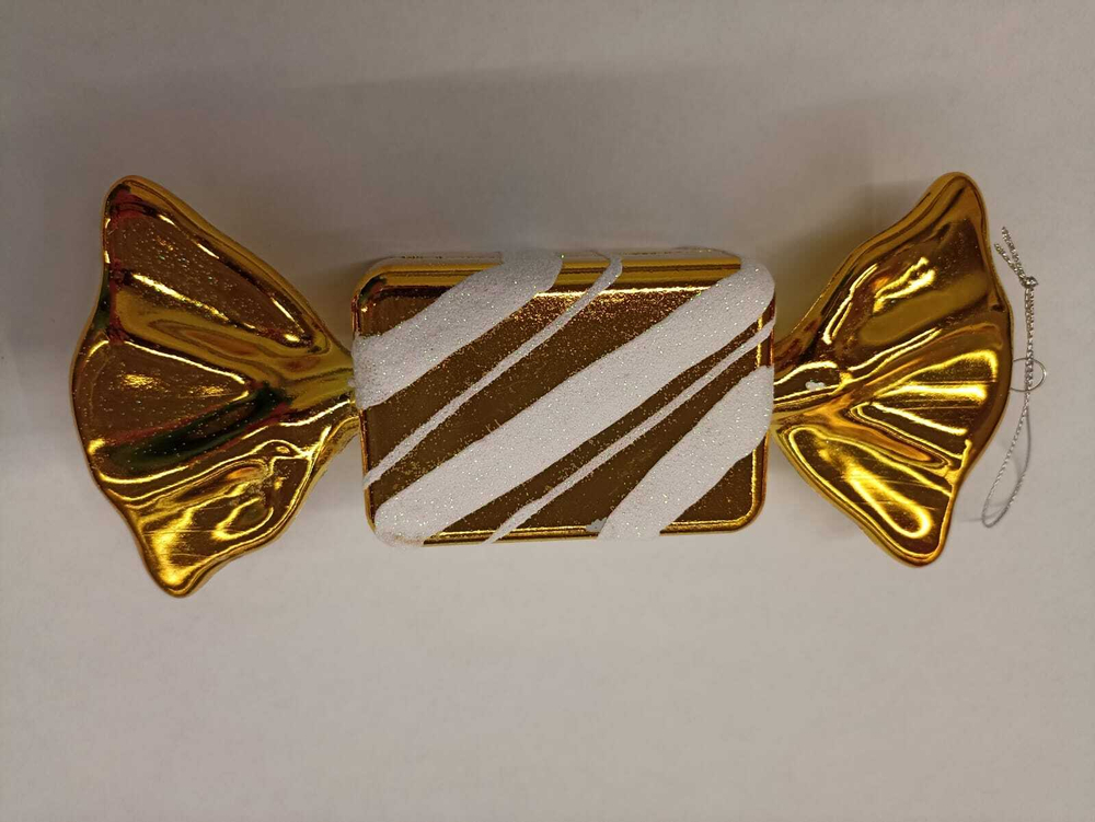 Украшение фигурное Конфета 20х9х3см, золото, SYQC-0123057