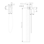 Гигиенический душ со смесителем Abber Wasserfall AF8625B Черный матовый