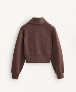 Oysho Куртка Rib с модалом Brushed, коричневый