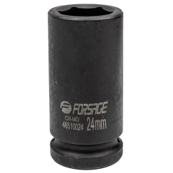 Головка ударная глубокая 24мм 3/4''6гр. Forsage F-46510024