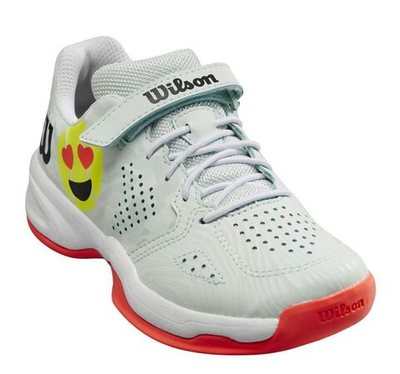 Детские теннисные кроссовки Wilson Kaos Emo K - opal blue/white/flery coral