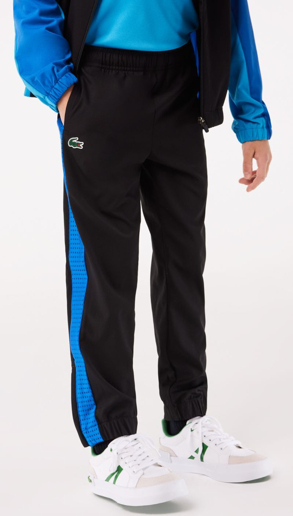 Костюм теннисный Lacoste Tennis Colourblock Jogger Set - black/blue/blue