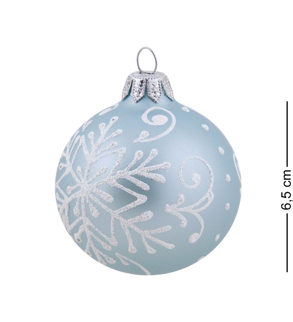 Элита НФШ-1630/3 Ел.украшение Шар «Белая снежинка» 60 мм