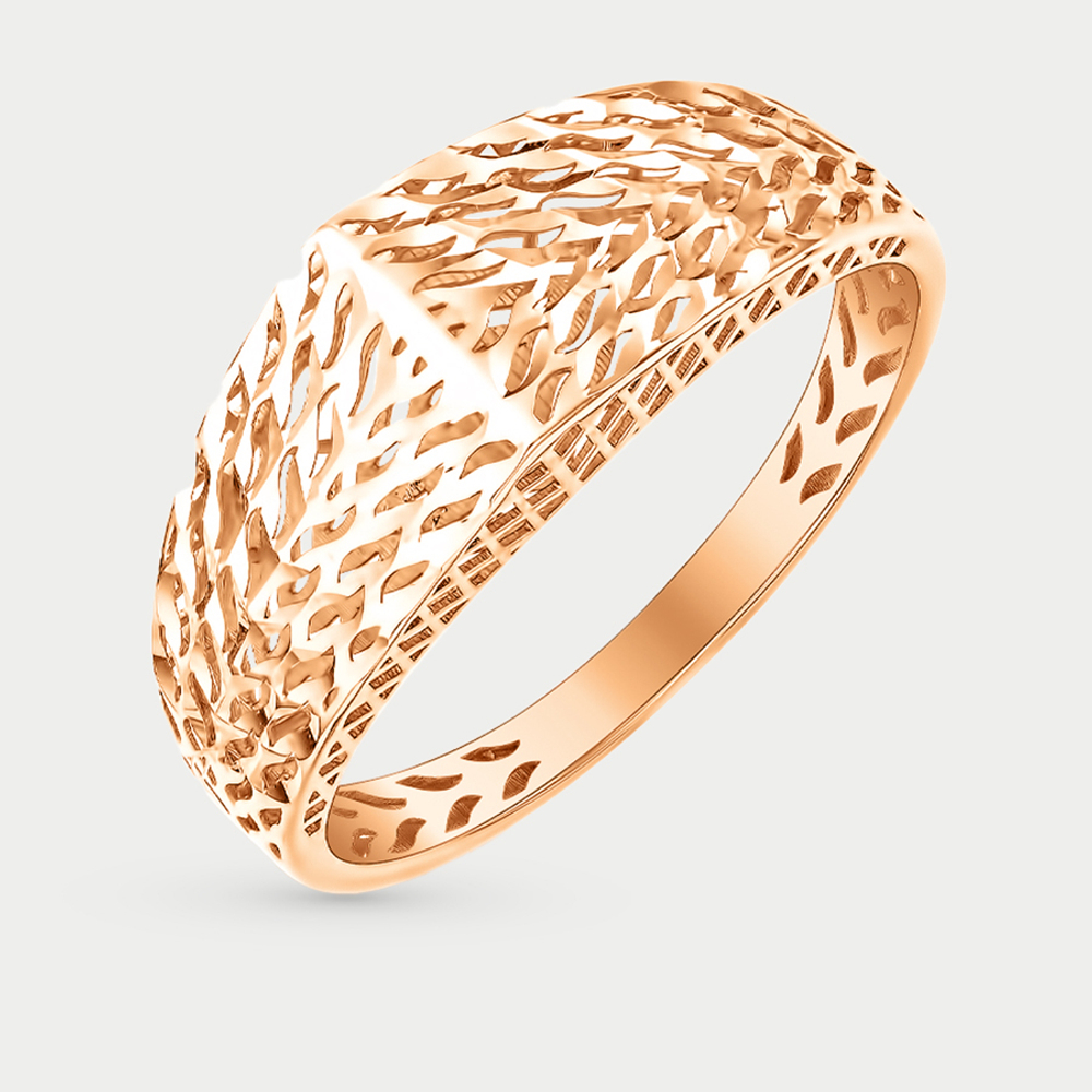 Кольцо женское из розового золота 585 пробы без вставок (арт. К11017900)