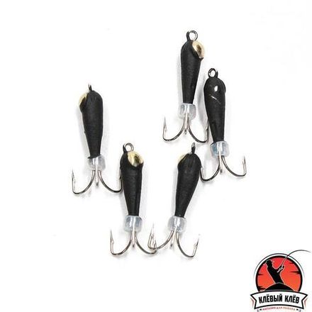 Мормышка вольф. безнасадочная "ЯМАН" Черт с петлей с латунной коронкой (длинный), d-3 мм, вес 0,9 г, бисер, цв. флуор. белый