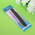 Маникюрный набор на блистере, 4 предмета «Ultramarine» (пилка наждачная черная, кусачки, апельсиновая палочка и триммер)