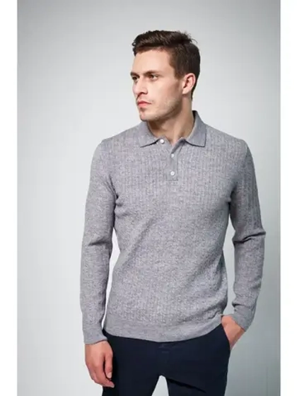 Джемпер поло с косами