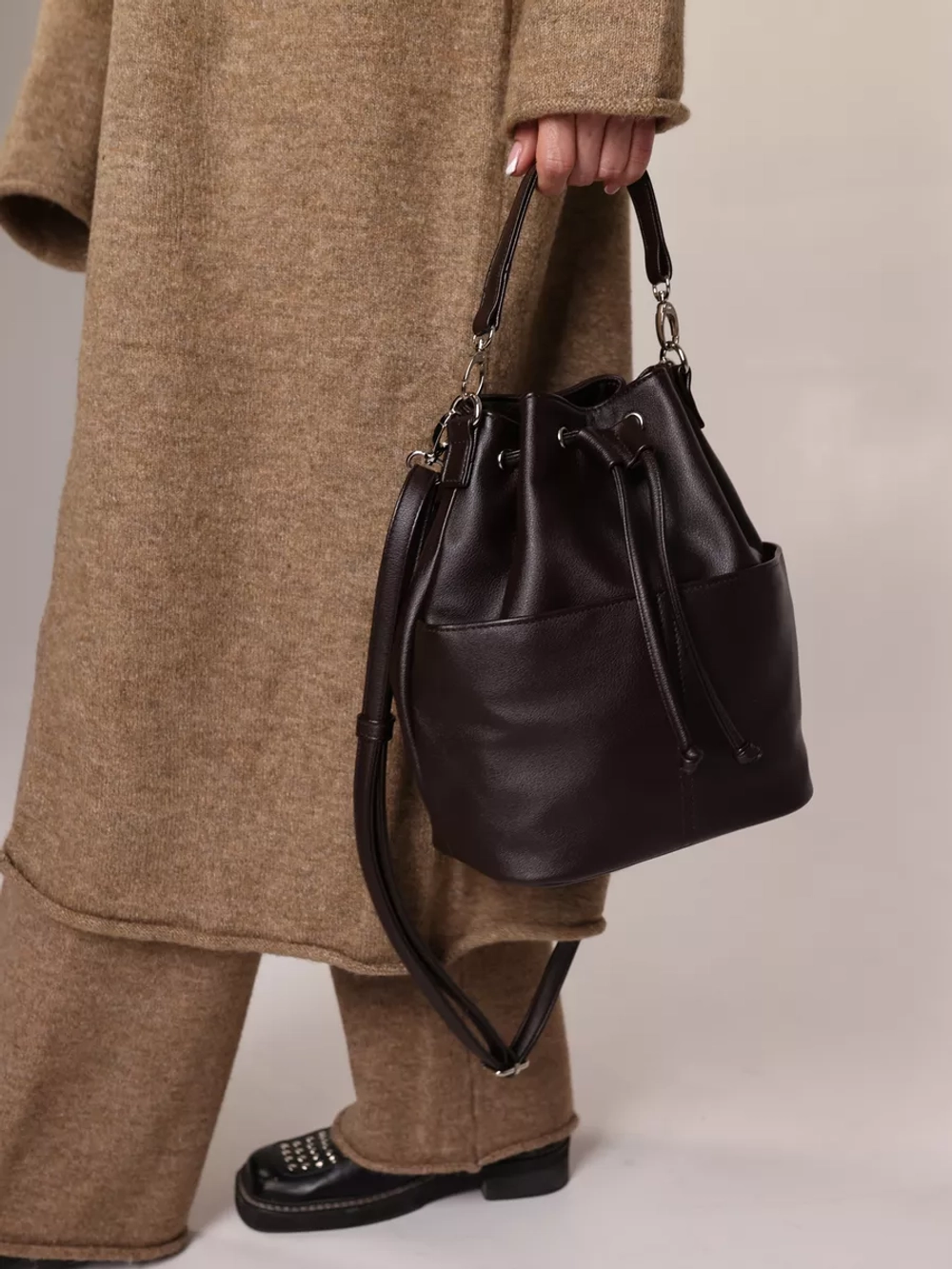 сумка через плечо тоут средняя мешок