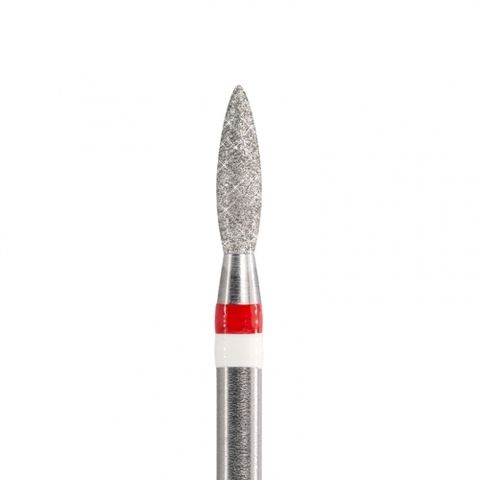 Тайфун, Алмазная фреза с Жемчугом (пламя острое), D2,3, L080, мягкая, 856.104.243.080.023