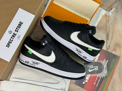 Nike Air Force 1 x Louis Vuitton Black