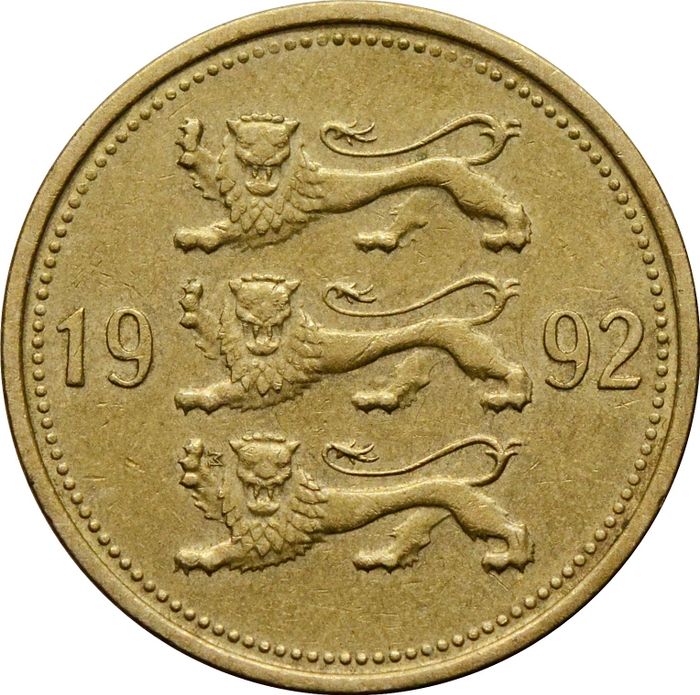 50 сентов 1992 Эстония XF