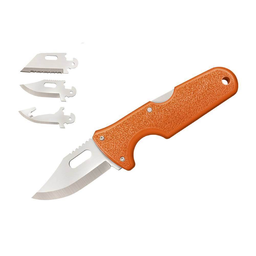 CS_40AL Click N Cut Hunter - нож со сменными лезв. из 420J2, пластик. рукоять и ножны.