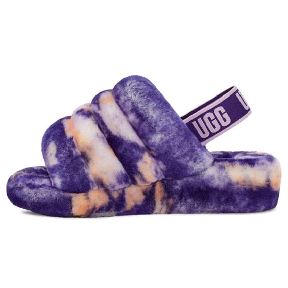 Ugg Fluff Yeah Slide Marble 'Purple Red'