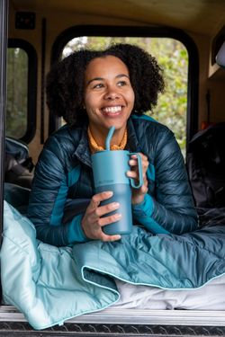 Термостакан Klean Kanteen Rise Tumbler 26oz Straw Lid (770 мл) Brittany Blue