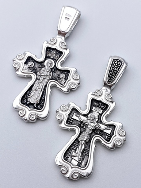 Крест из серебра/Чернение/Валаамская БМ