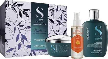 Alfaparf Milano Semi di Lino Reconstruction Positano - набор (для поврежденных волос) III. /   / GTIN 8022297146980