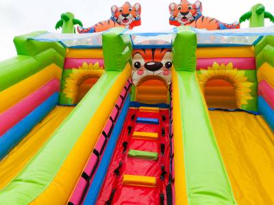 Коммерческий надувной батут «Тигриная страна 2», 8*5*5 м