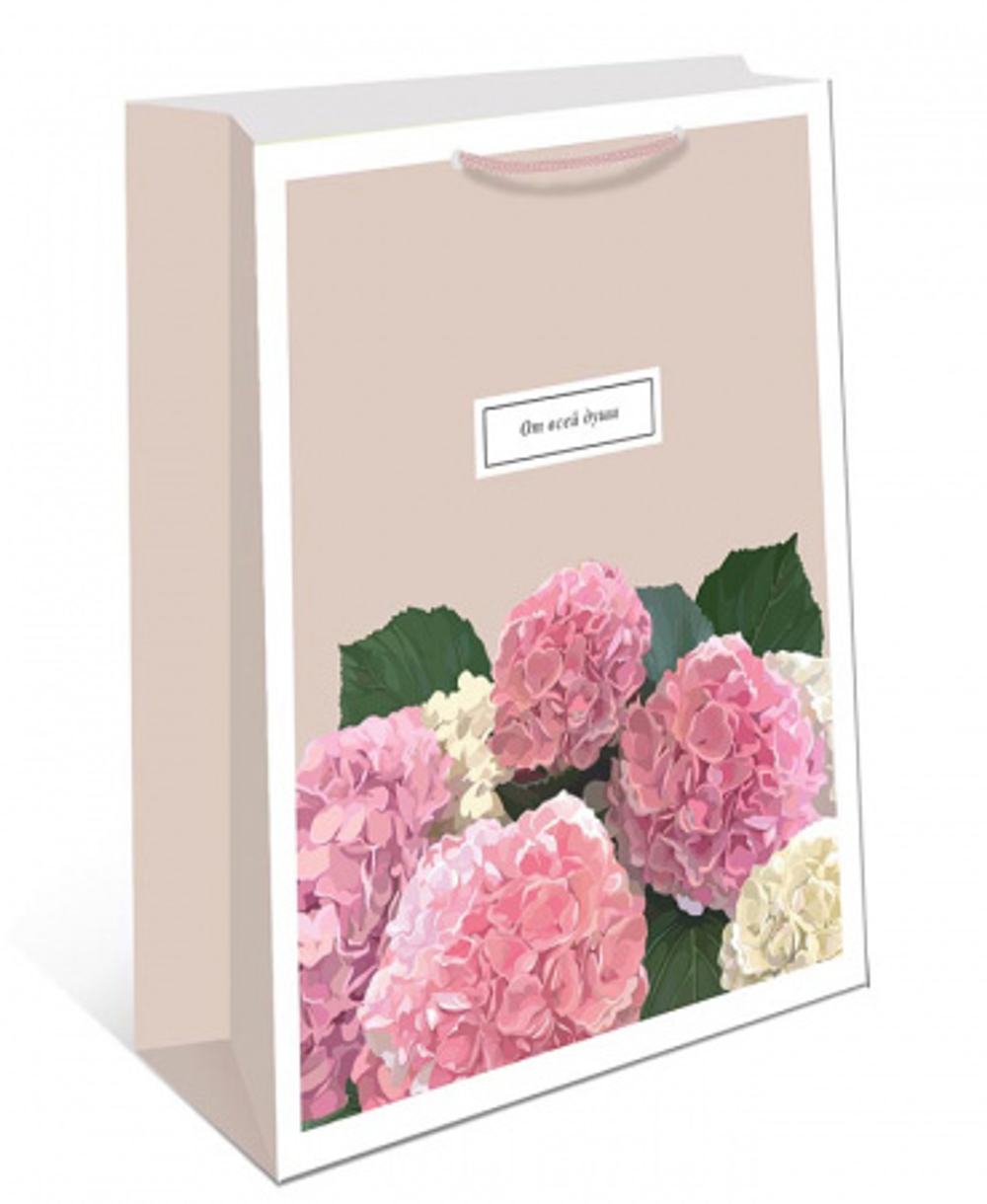 Сумка лам.18*23*10см Гортензии 1шт