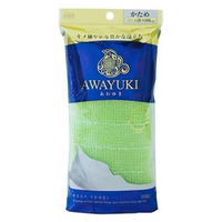 Мочалка для тела 28x100см жесткая зеленая OHE Awayuki Nylon Towel Stiffer