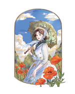 Girl in fame. Coloring Book