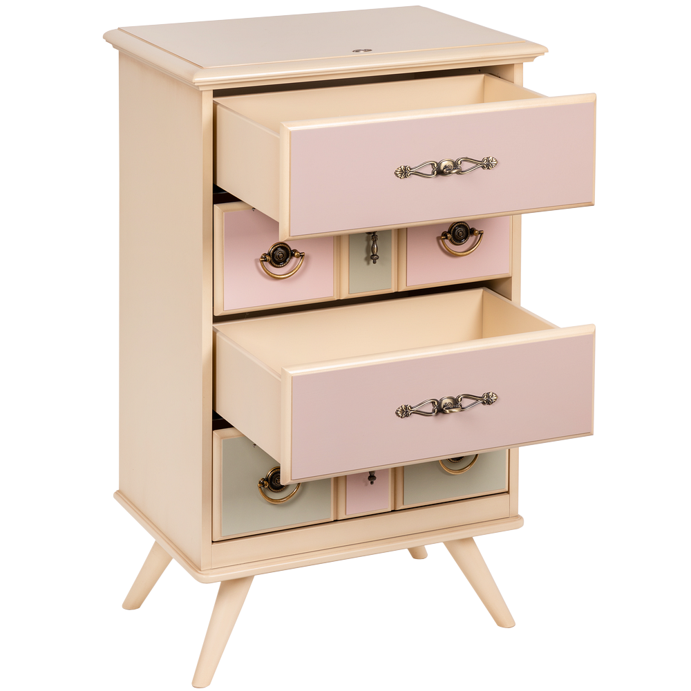 Комод Пандора - 1 с 4 ящиками Айвори Акварель