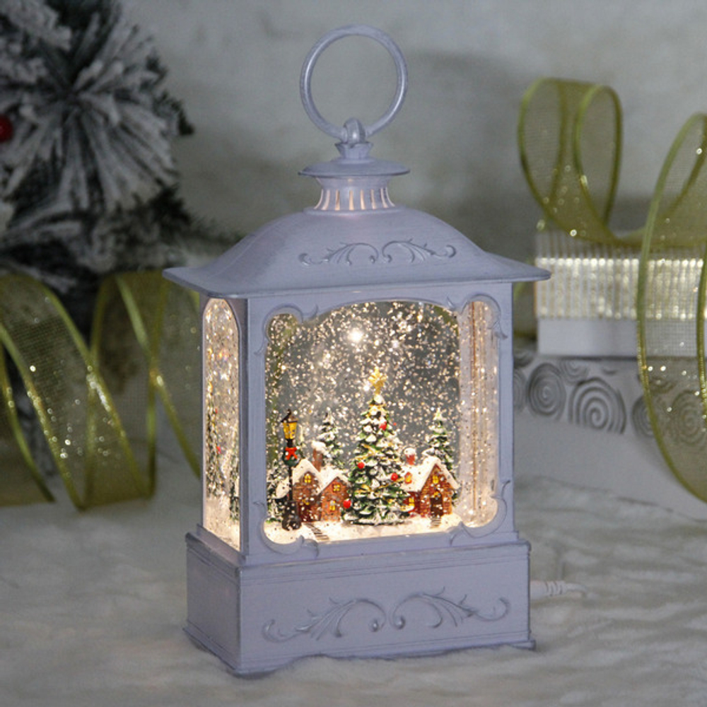 Сувенир с подсветкой «Волшебный день» 14,3*8*22 см, 8 мелодий, подсветка, эффект снегопада (работает от 3*АА, USB)