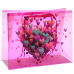 Пакет подарочный «Любовный всплеск» 27*21*11 см