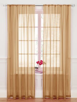 Штора. Тюль Basica-2 (микро вуаль шоколад)