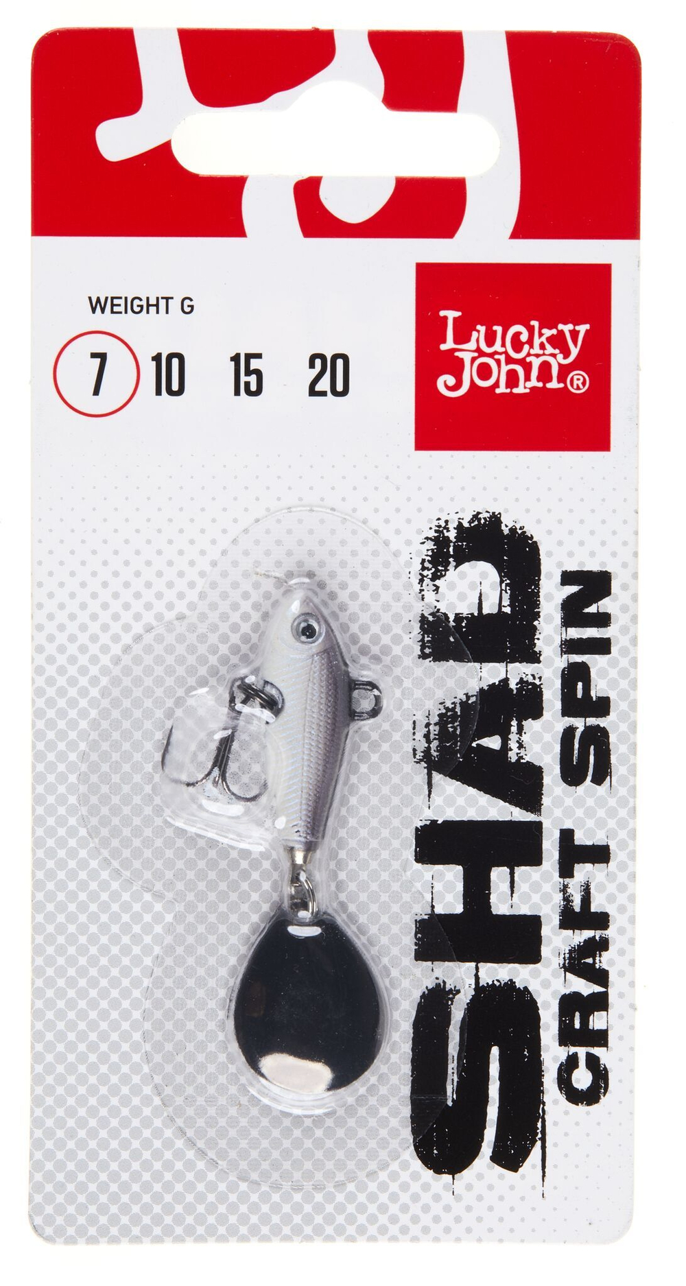 Тейл-спиннер Lucky John SHAD CRAFT SPIN 07.0г 017 в блистере