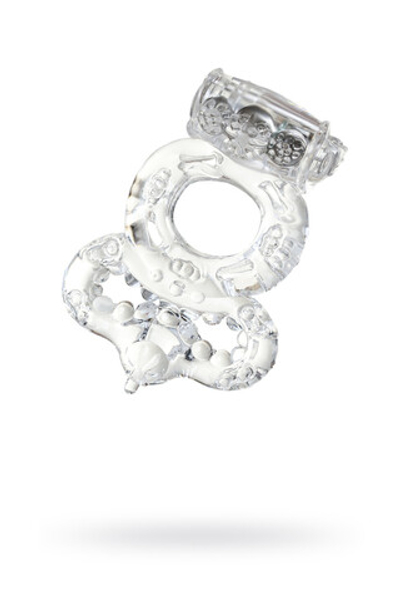 ВИБРОКОЛЬЦО TOYFA, TPE, ПРОЗРАЧНЫЙ