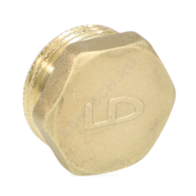 Заглушка латунь Ду 50 (2") НР LD LD.65.505.50