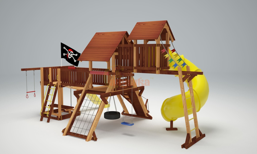 Деревянный игровой комплекс Савушка Lux - 15