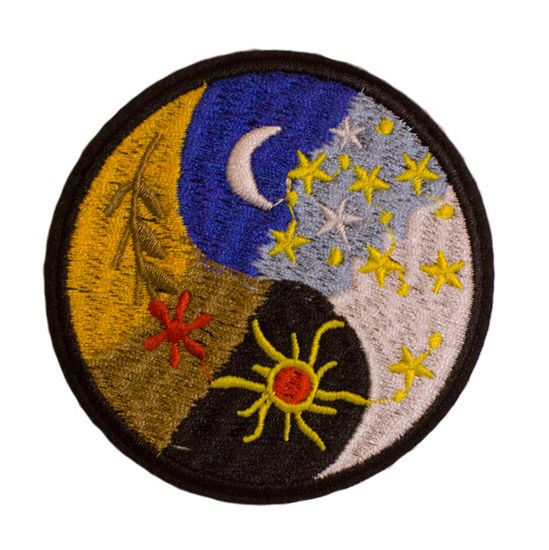 Нашивка на рюкзак и на одежду. Moon/Sun