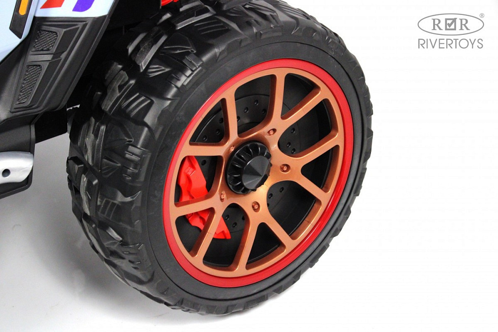 Детский электромобиль RiverToys K007AM синий