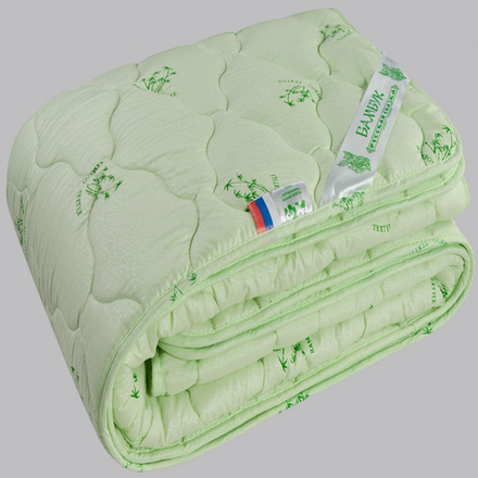 Одеяло "РУ. БАМБУК" Русская сказка, стандарт, плотность 300 г/м2, тик 100% хлопок, Россия.