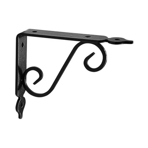Кронштейн фигурный кованный черный 140х190мм