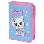 Пенал ПИФАГОР, 1 отделение 2 откидные планки, полиэстер, 20х14 см, "Yummy Cupcakes", 271512