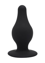 Черный анальный стимулятор DUAL DENSITY PLEASURE PLUG S - 7,2 см. (Цвет: черный)