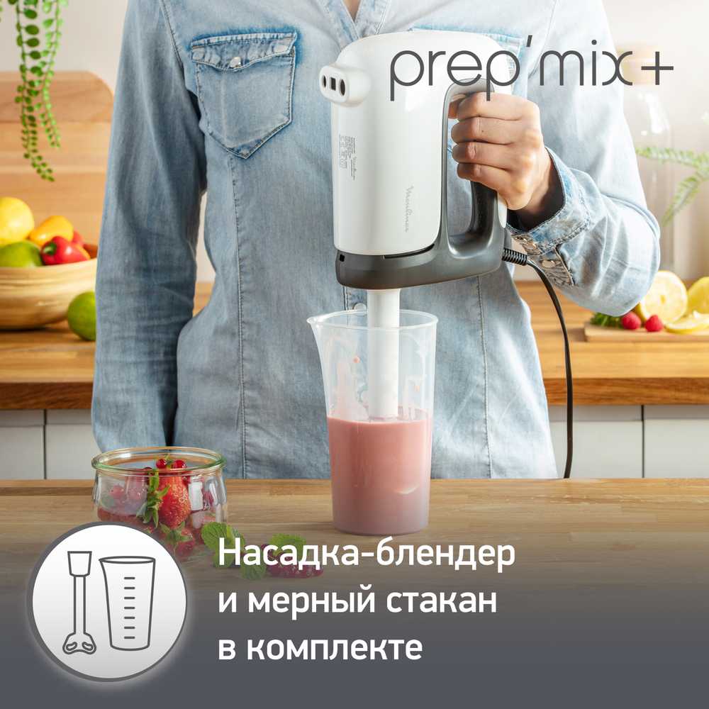 Ручной миксер Moulinex Prepmix+ HM461110