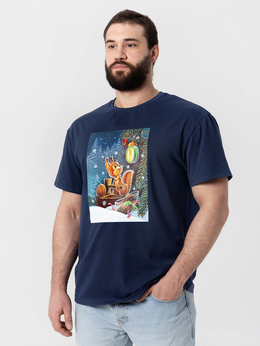 Футболка мужская Mjölk х Зарубин Белочка