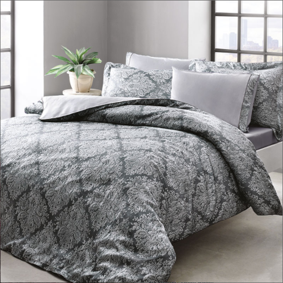 Постельное белье SCILIA серый TIVOLYO HOME Турция